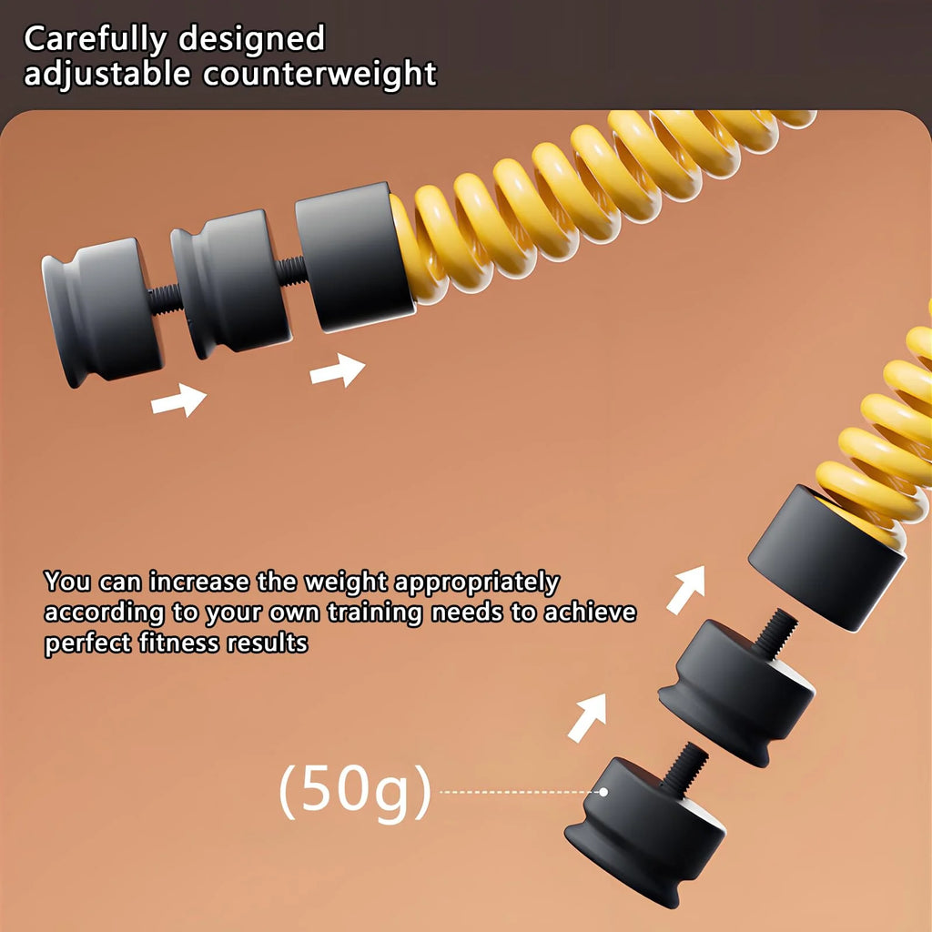 2026 New Heavy-duty Model Three-Gear Adjustable Counterweight Steel ABS Ropeless Battle Ropes for Aerobic Physical Training