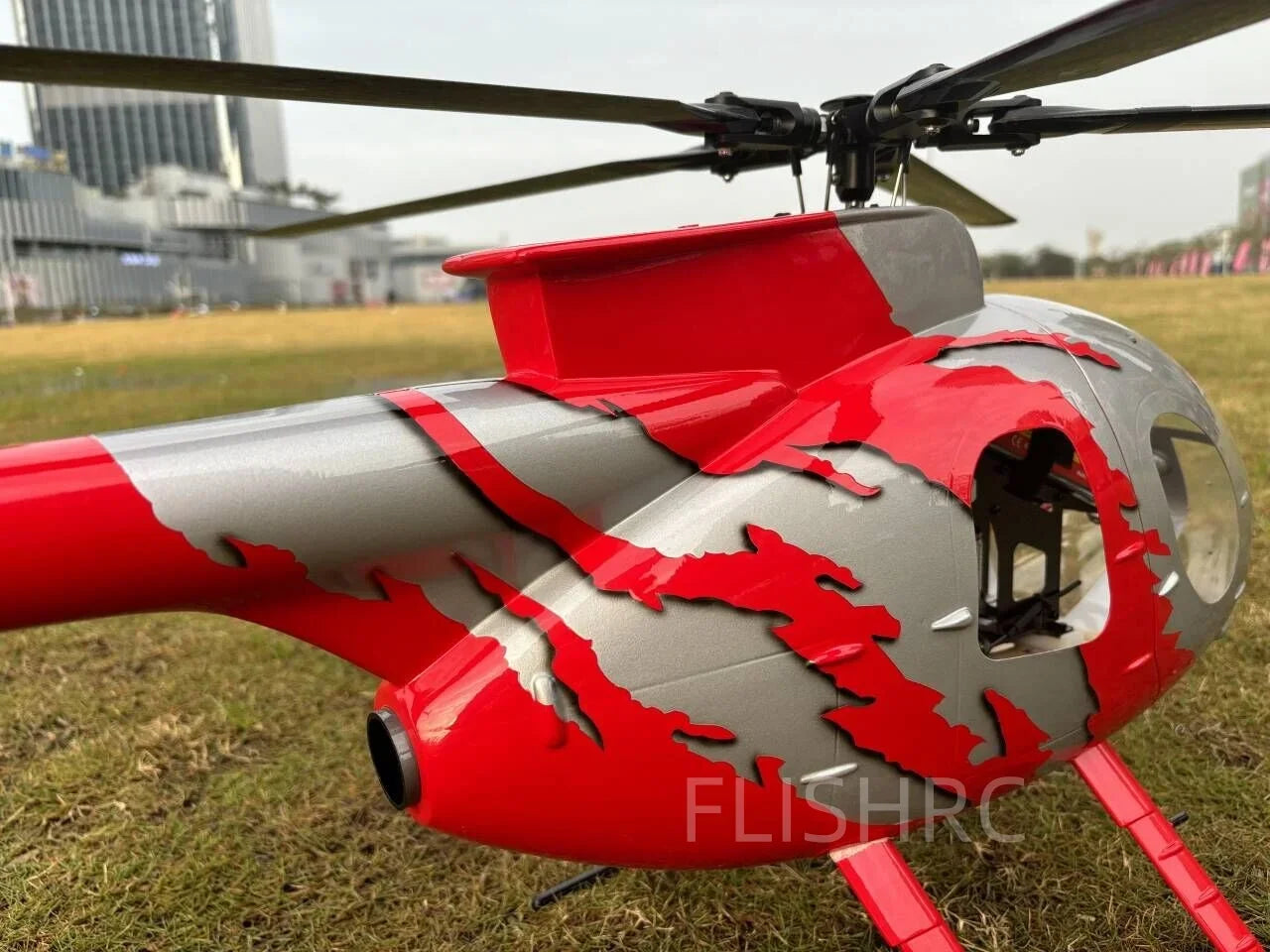 FLISHRC Roban MD-500E G-Jive 6CH GPS Helicopter Scale 6 L7 Flight Control RTF Plastic Material for Boys