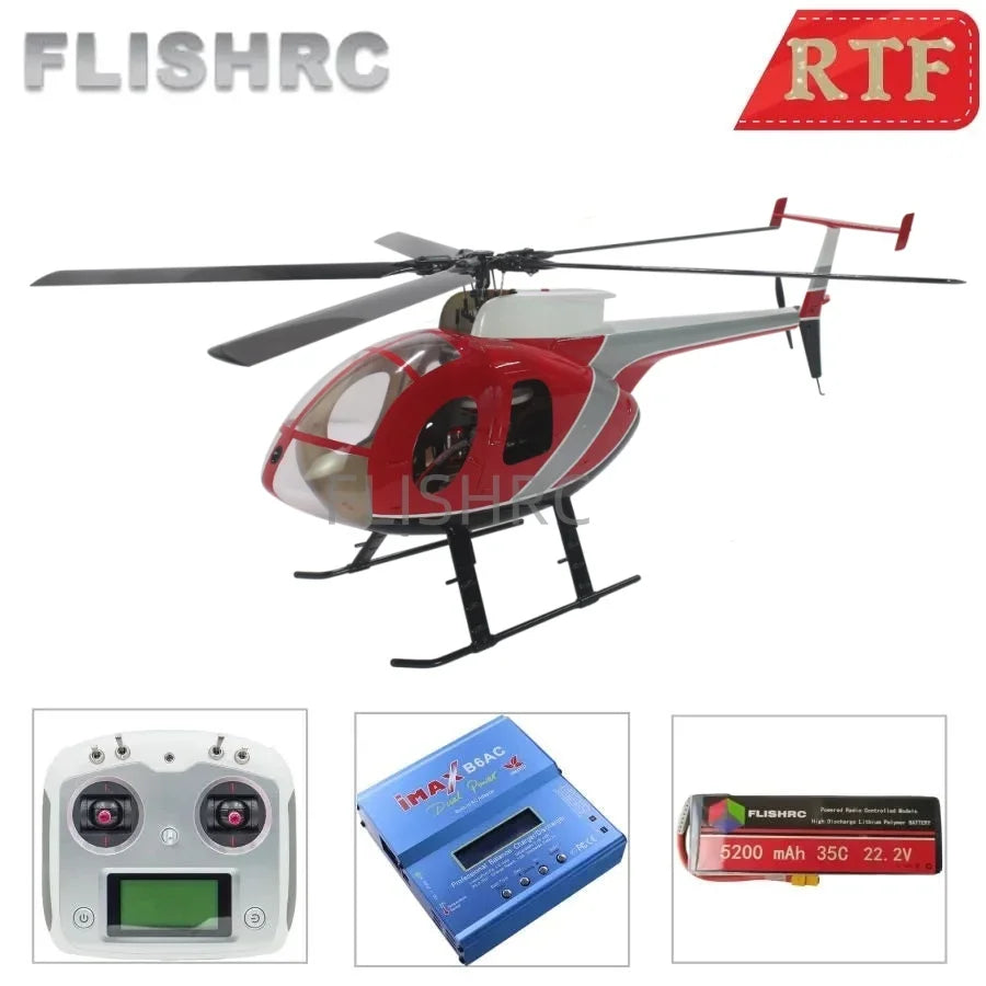 FLISHRC Roban MD-500E G-Jive 6CH GPS Helicopter Scale 6 L7 Flight Control RTF Plastic Material for Boys