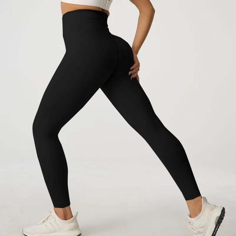 Women Seamless Yoga Leggings High Waist Butt Lift Workout Pants Quick Dry Fitness Running Cycling Gym Activewear Tights