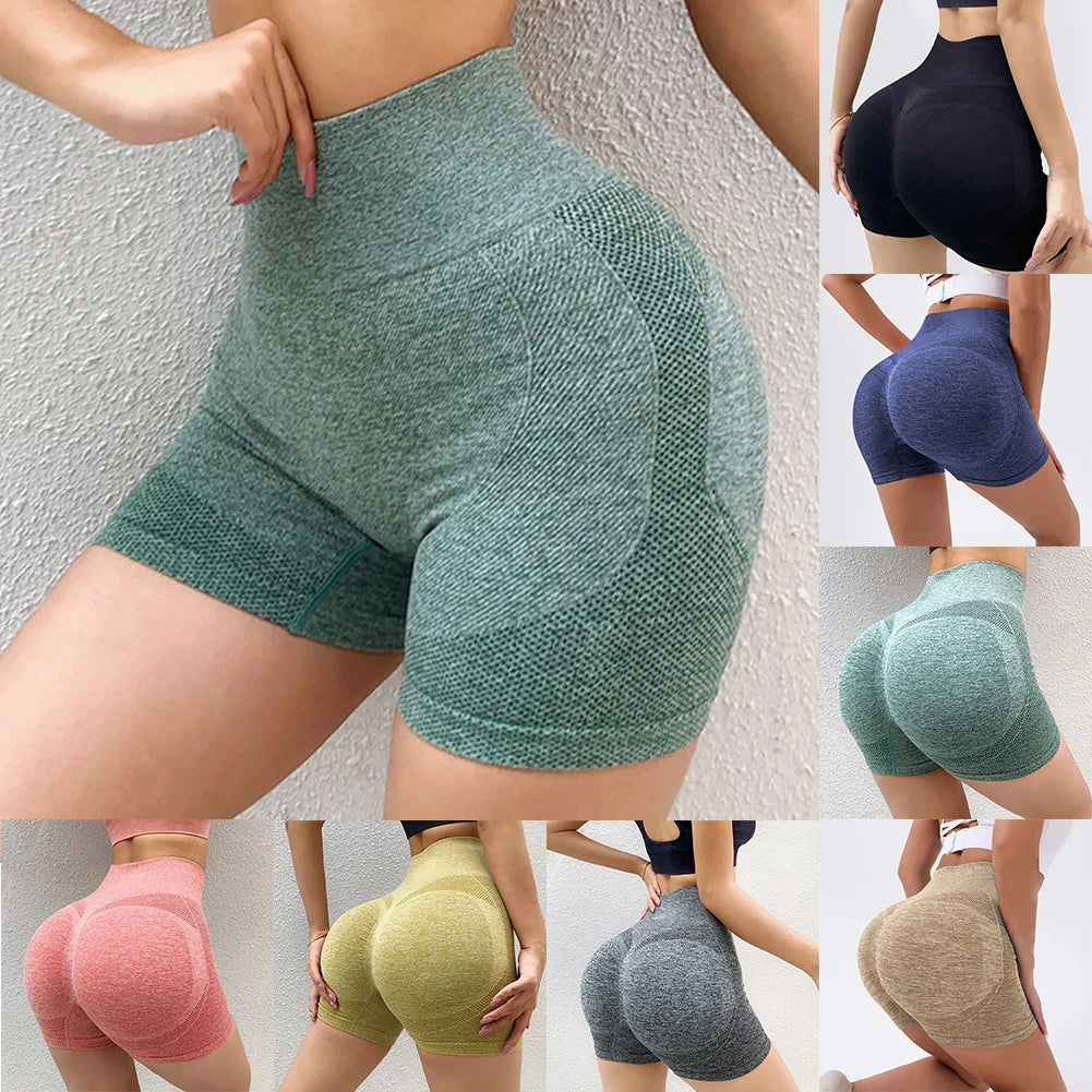 High Waist Yoga Shorts For Women Workout Pants Fitness Running Sportswear Ladies Pants Fitness Butt Lifting Fitness Gym Running