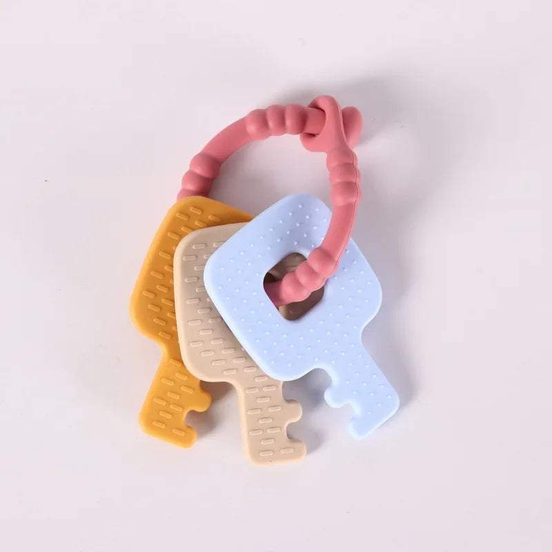 Key Chain and Sensory Teether Bed Bell Silicone Montessori Ball Newborn Baby Toys Children Children's Gifts Growing Up Games