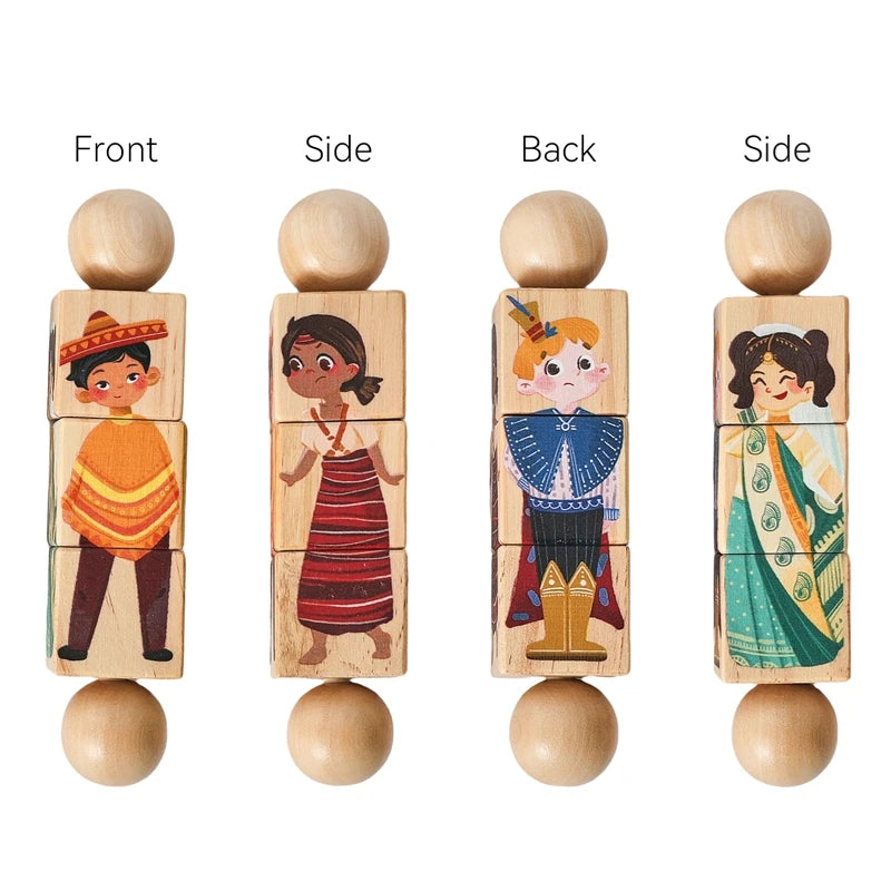 BPA-free Baby Toys Wooden Rattles Silicone Ring Rattles and Mobiles Babies 0–12 Months Sensory Toys Wooden Teether Baby Gifts