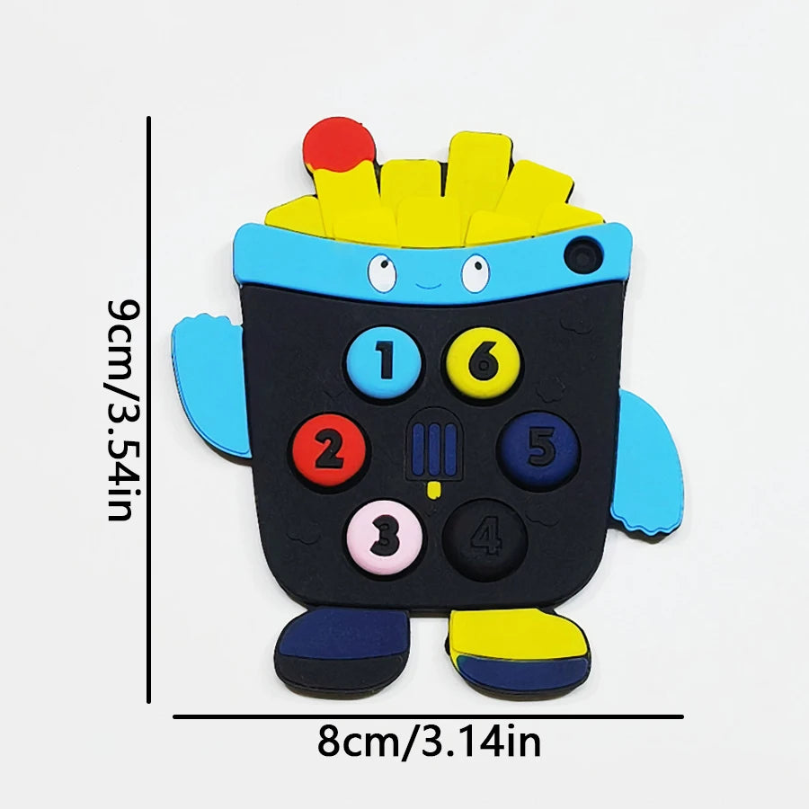 2025Children's Silicone Remote Control Handle Teether Baby Oral Sex Pacifier Remote Control Teether Anti-bite Anti-feeding Toys