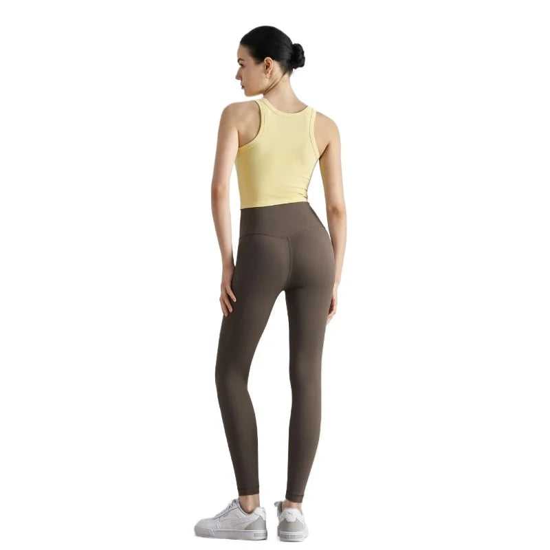 Spring Women Yoga Leggings High Waist Tummy Control Butt Lift Gym Pants Seamless Stretch Workout Running Fitness Activewear