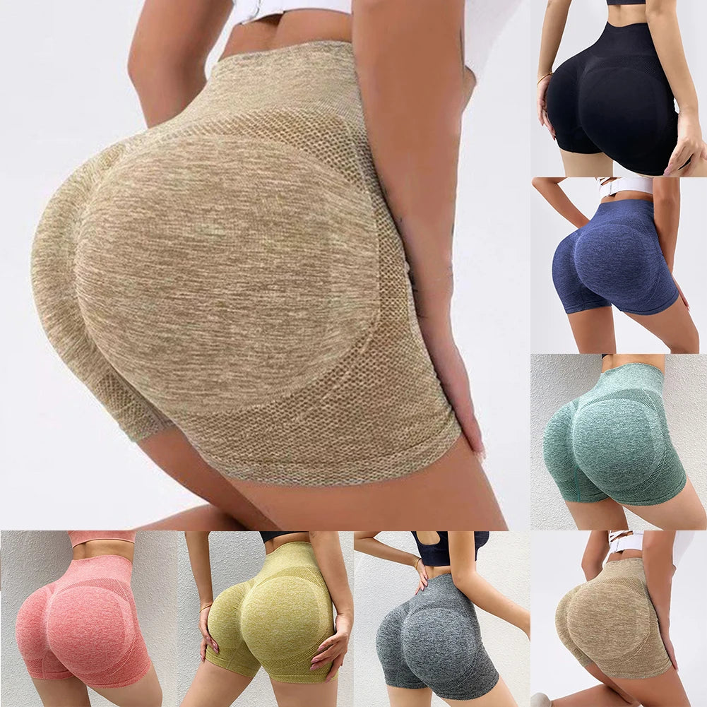 High Waist Yoga Shorts For Women Workout Pants Fitness Running Sportswear Ladies Pants Fitness Butt Lifting Fitness Gym Running