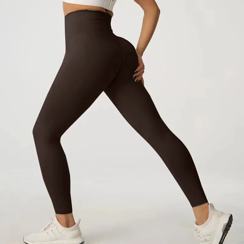 Women Seamless Yoga Leggings High Waist Butt Lift Workout Pants Quick Dry Fitness Running Cycling Gym Activewear Tights