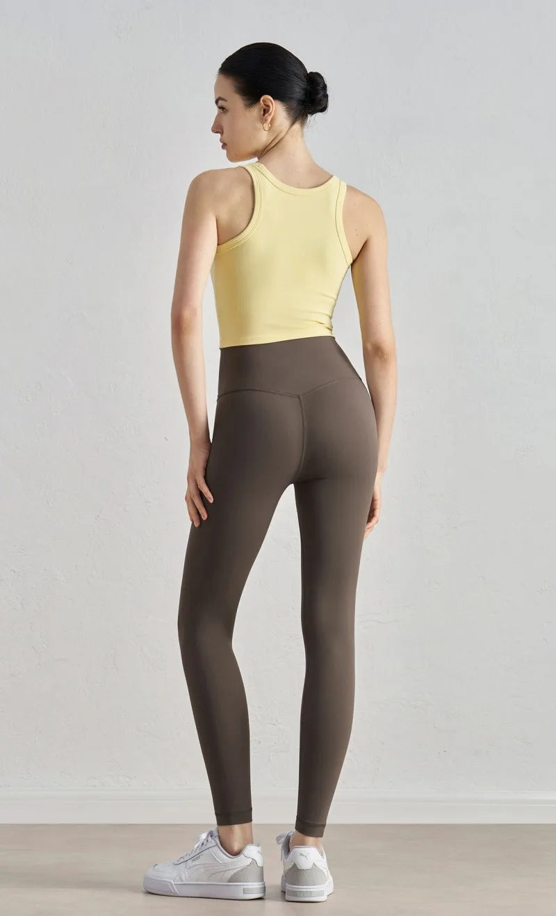 Spring Women Yoga Leggings High Waist Tummy Control Butt Lift Gym Pants Seamless Stretch Workout Running Fitness Activewear