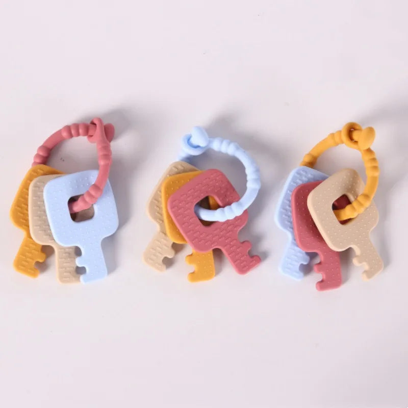 Silicone Teether Montessori Ideas for Boys and Girls Holiday Gift for Children 6-12 Months