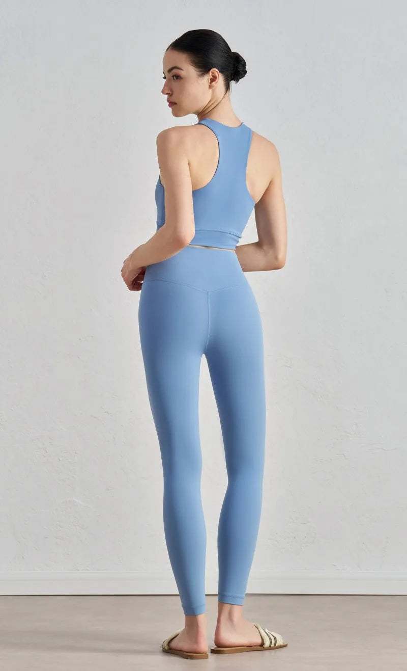 Spring Women Yoga Leggings High Waist Tummy Control Butt Lift Gym Pants Seamless Stretch Workout Running Fitness Activewear