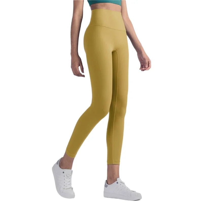 Spring Women Yoga Leggings High Waist Tummy Control Butt Lift Gym Pants Seamless Stretch Workout Running Fitness Activewear