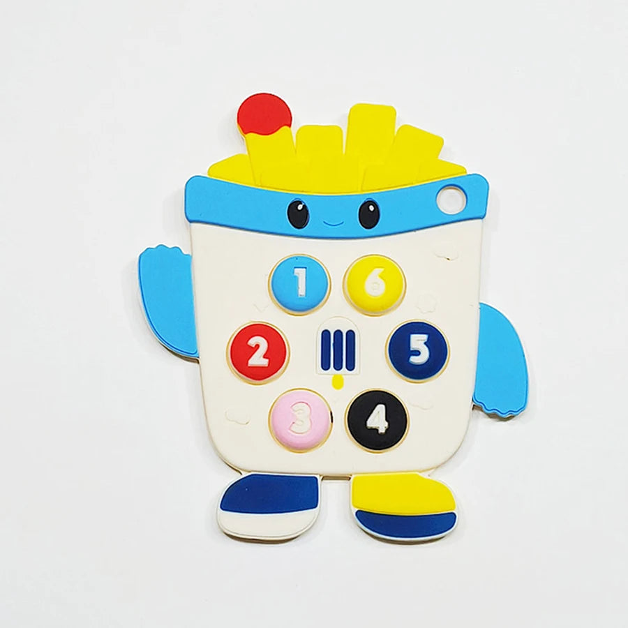 2025Children's Silicone Remote Control Handle Teether Baby Oral Sex Pacifier Remote Control Teether Anti-bite Anti-feeding Toys