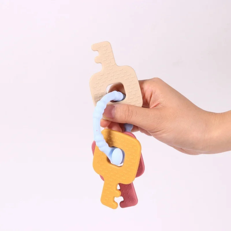 Silicone Teether Montessori Ideas for Boys and Girls Holiday Gift for Children 6-12 Months