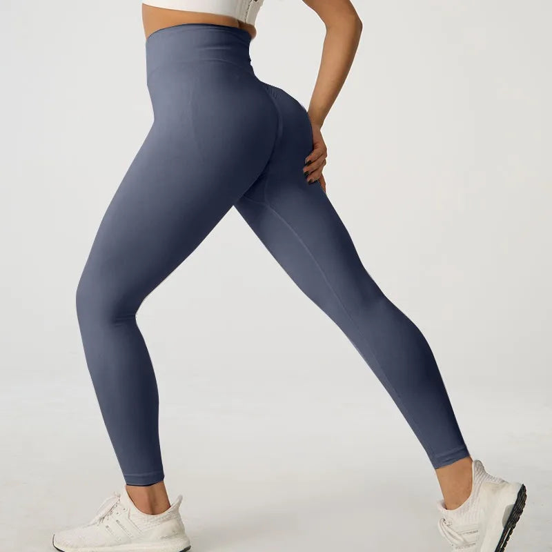 Women Seamless Yoga Leggings High Waist Butt Lift Workout Pants Quick Dry Fitness Running Cycling Gym Activewear Tights