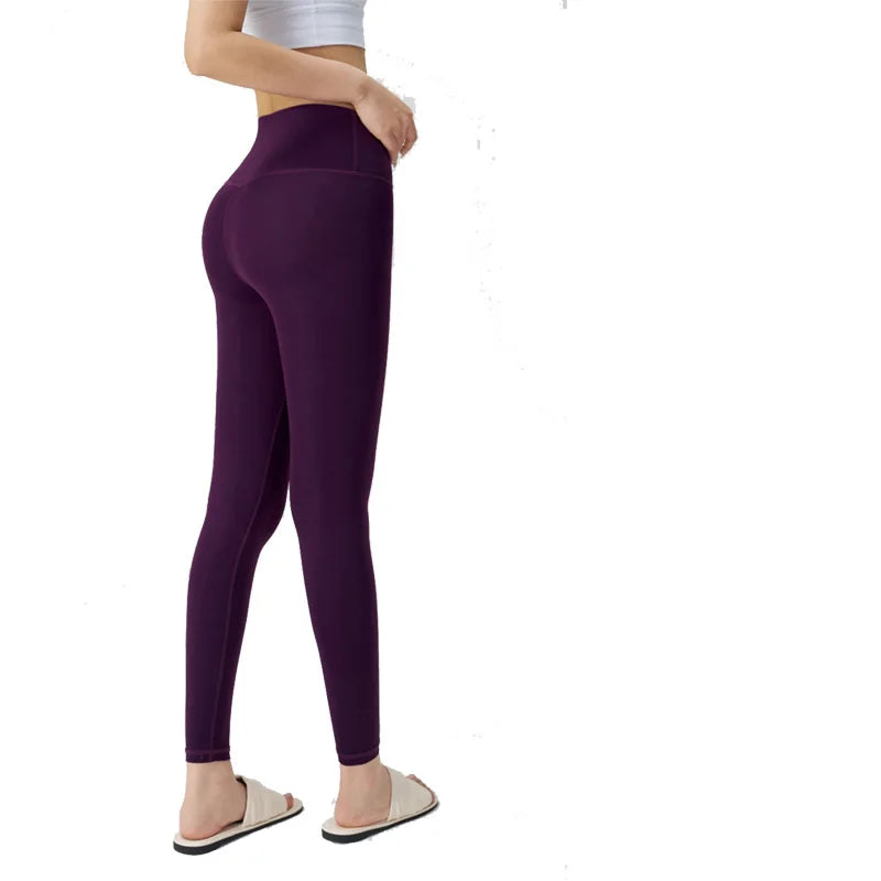 Spring Women Yoga Leggings High Waist Tummy Control Butt Lift Gym Pants Seamless Stretch Workout Running Fitness Activewear