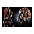 Fitness Motivation Canvas Art  Sexy Bodybuilding Girl Poster Gym Weightlifting Wall Decor for Living Room Bedroom Home Gym Fitne