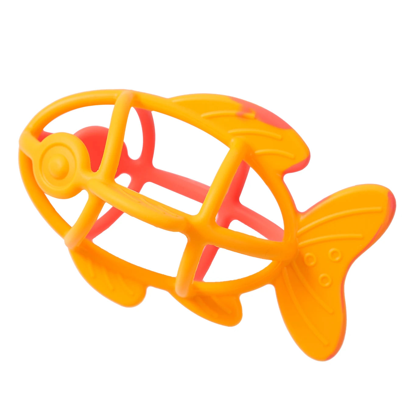 Color Kids 1PC Silicone Baby Teether Toy Food Grade Fish Chewing Toy Newborn Gift BPA Free Teething Ring For Toddler Baby Stuff