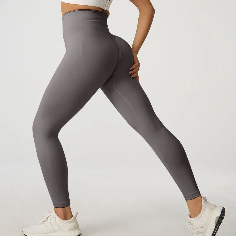 Women Seamless Yoga Leggings High Waist Butt Lift Workout Pants Quick Dry Fitness Running Cycling Gym Activewear Tights