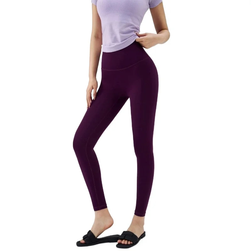 Spring Women Yoga Leggings High Waist Tummy Control Butt Lift Gym Pants Seamless Stretch Workout Running Fitness Activewear