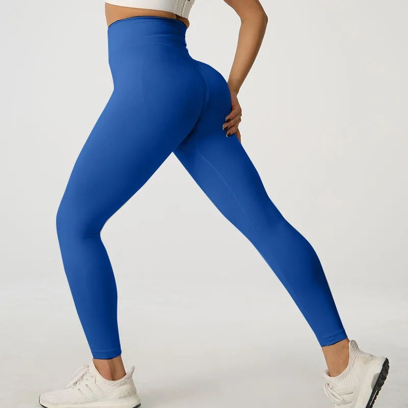 Women Seamless Yoga Leggings High Waist Butt Lift Workout Pants Quick Dry Fitness Running Cycling Gym Activewear Tights