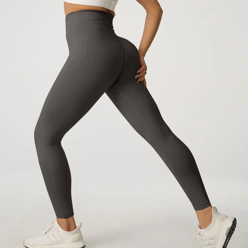 Women Seamless Yoga Leggings High Waist Butt Lift Workout Pants Quick Dry Fitness Running Cycling Gym Activewear Tights