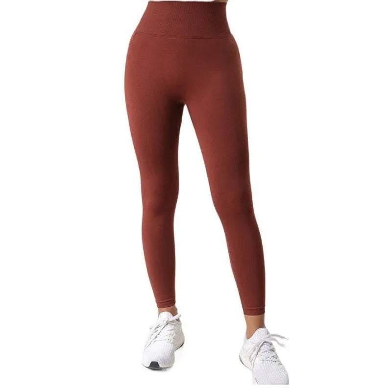 Women Seamless Yoga Leggings High Waist Butt Lift Workout Pants Quick Dry Fitness Running Cycling Gym Activewear Tights
