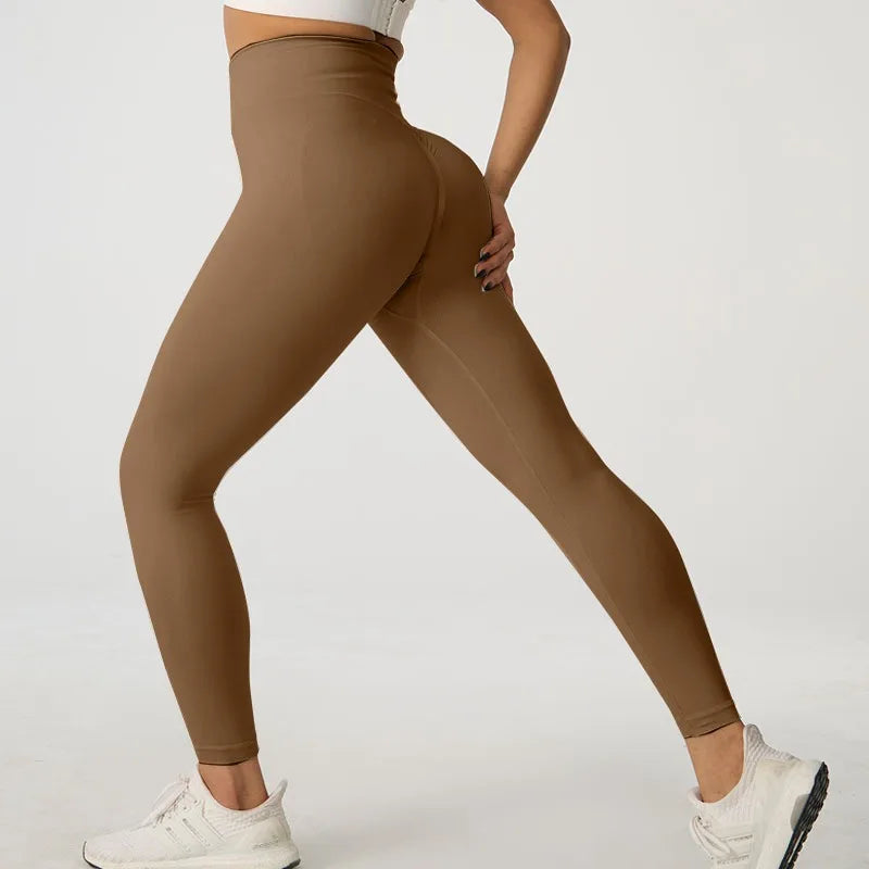Women Seamless Yoga Leggings High Waist Butt Lift Workout Pants Quick Dry Fitness Running Cycling Gym Activewear Tights
