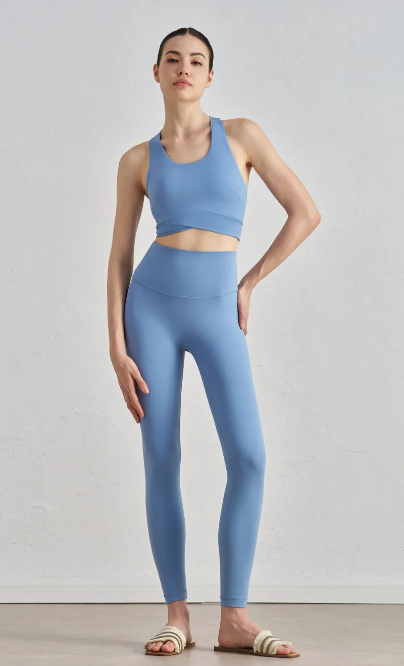 Spring Women Yoga Leggings High Waist Tummy Control Butt Lift Gym Pants Seamless Stretch Workout Running Fitness Activewear