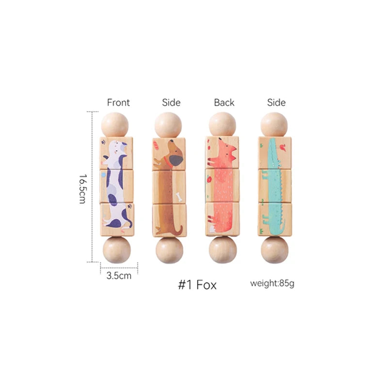 BPA-free Baby Toys Wooden Rattles Silicone Ring Rattles and Mobiles Babies 0–12 Months Sensory Toys Wooden Teether Baby Gifts