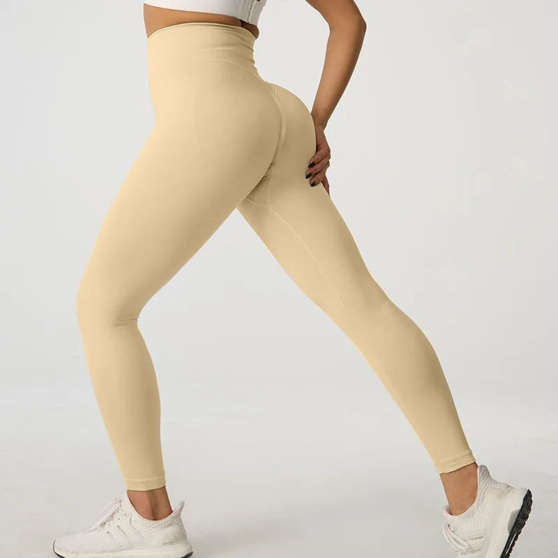Women Seamless Yoga Leggings High Waist Butt Lift Workout Pants Quick Dry Fitness Running Cycling Gym Activewear Tights