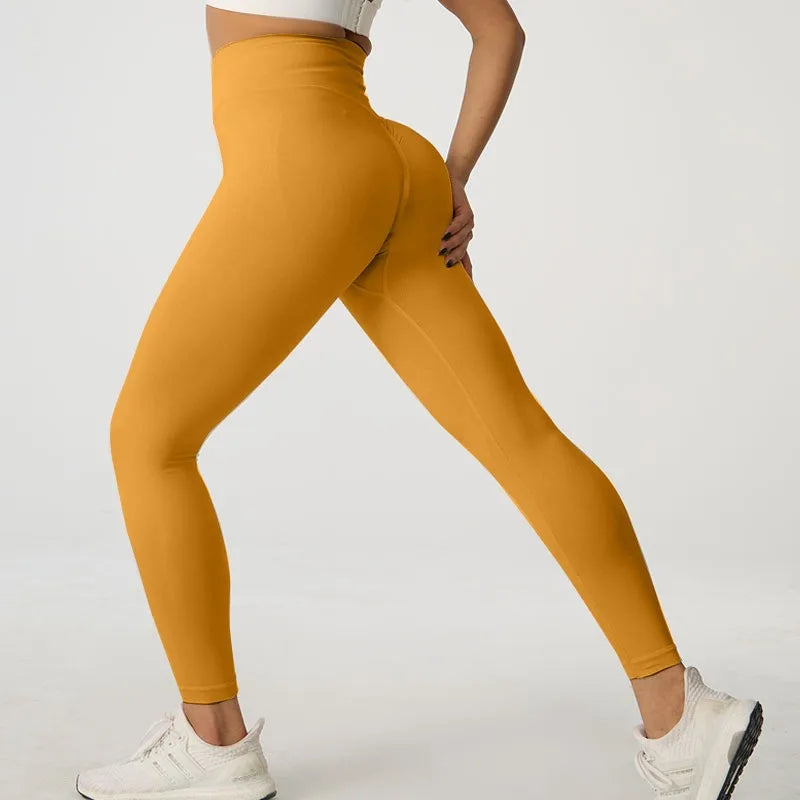 Women Seamless Yoga Leggings High Waist Butt Lift Workout Pants Quick Dry Fitness Running Cycling Gym Activewear Tights