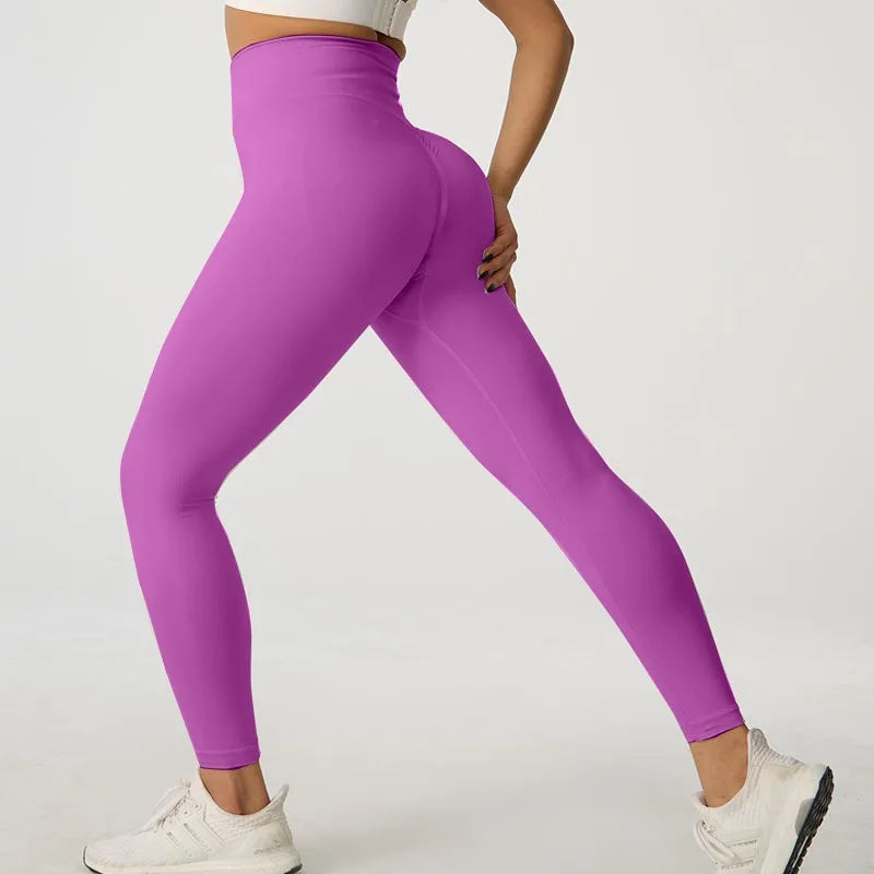 Women Seamless Yoga Leggings High Waist Butt Lift Workout Pants Quick Dry Fitness Running Cycling Gym Activewear Tights