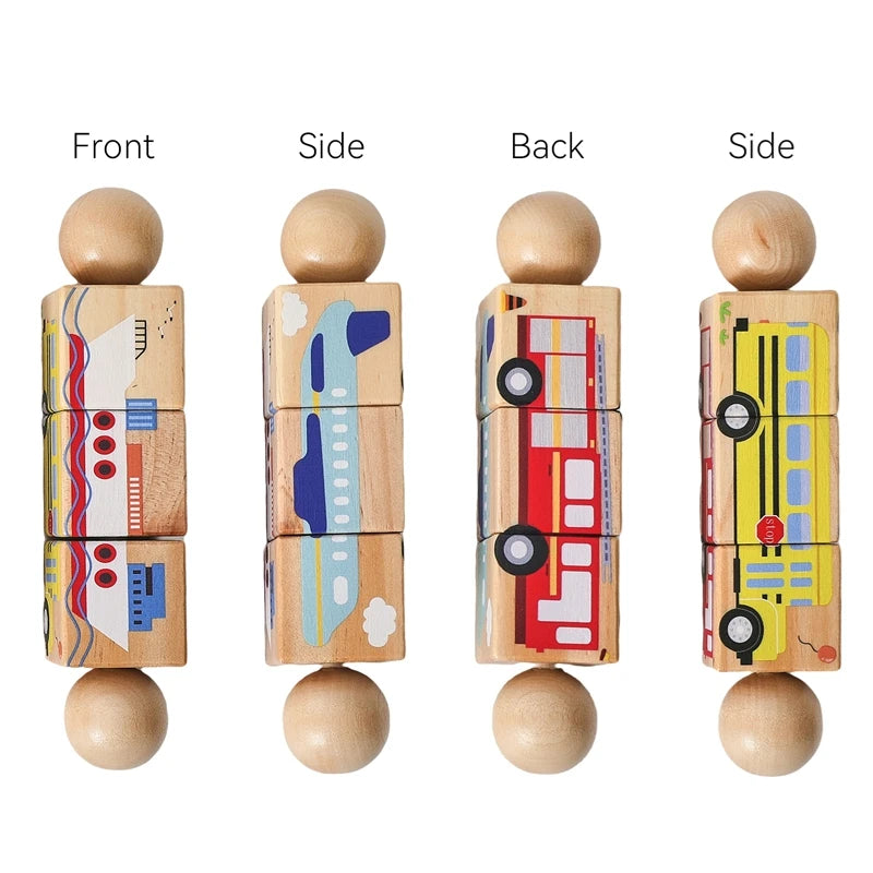 BPA-free Baby Toys Wooden Rattles Silicone Ring Rattles and Mobiles Babies 0–12 Months Sensory Toys Wooden Teether Baby Gifts