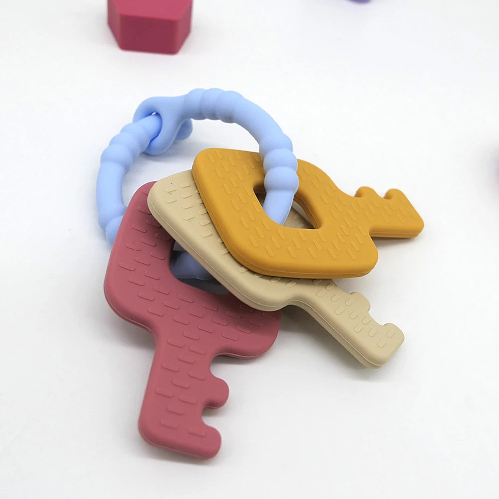 2025Children's Silicone Remote Control Handle Teether Baby Oral Sex Pacifier Remote Control Teether Anti-bite Anti-feeding Toys
