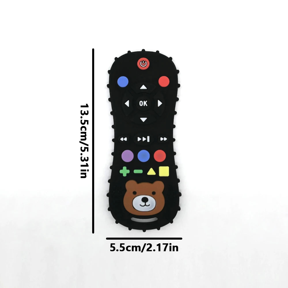 2025Children's Silicone Remote Control Handle Teether Baby Oral Sex Pacifier Remote Control Teether Anti-bite Anti-feeding Toys
