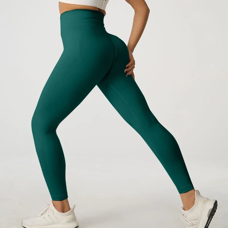 Women Seamless Yoga Leggings High Waist Butt Lift Workout Pants Quick Dry Fitness Running Cycling Gym Activewear Tights