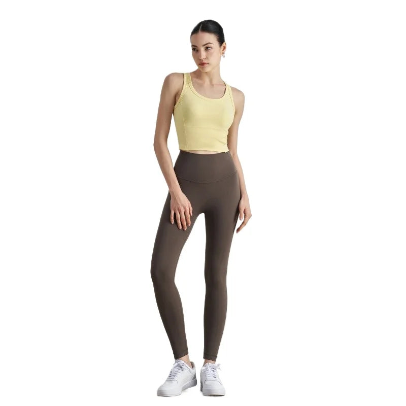 Spring Women Yoga Leggings High Waist Tummy Control Butt Lift Gym Pants Seamless Stretch Workout Running Fitness Activewear