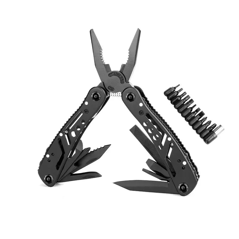 24-in-1 Stainless Steel Multitool Pliers Knife - Portable Folding Multi-Tool for Camping Survival Hunting Gifts for Men/Dad