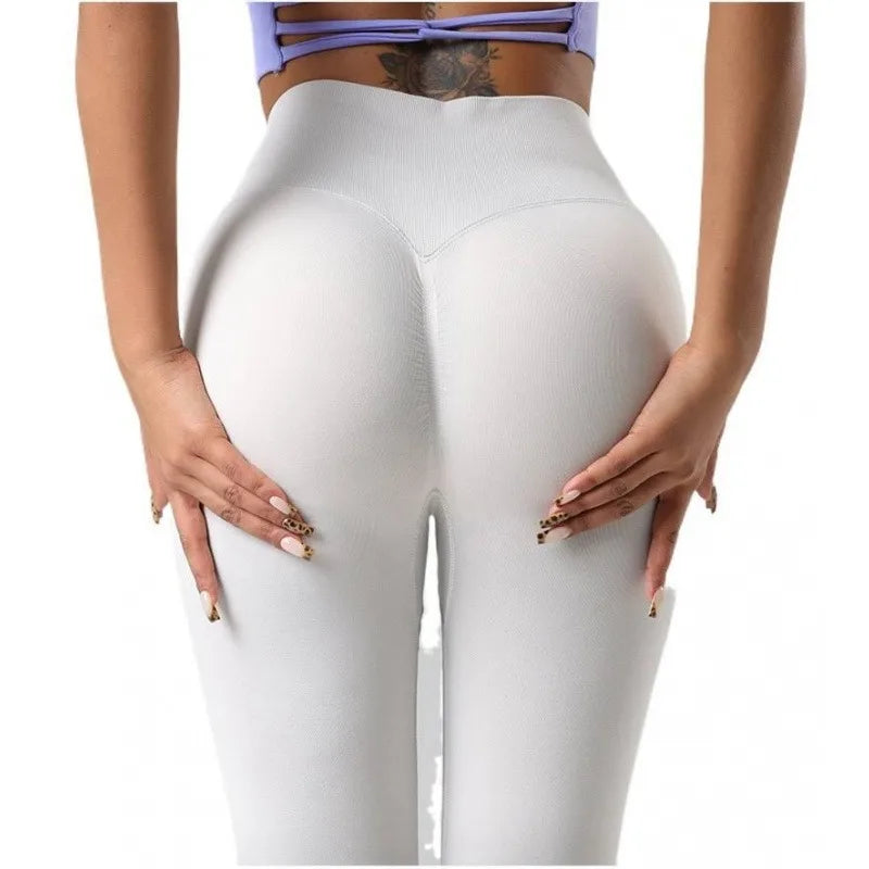 Women Seamless Yoga Leggings High Waist Butt Lift Workout Pants Quick Dry Fitness Running Cycling Gym Activewear Tights